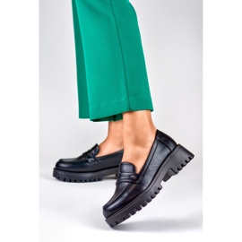 Mocasini negri de dama din piele ecologica negru 2 Mocasini negri de dama din piele ecologica negru 2