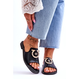 Papuci Piele Pantofi Confort S.Barski KV-2775-32 Negru 1