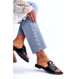 Papuci Piele Pantofi Confort S.Barski KV-2775-32 Negru 5