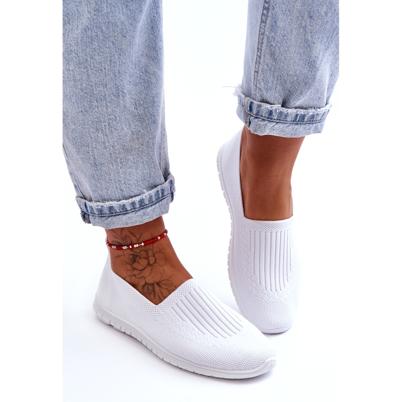 News Pantofi Slip-On de damă, alb Lento 4