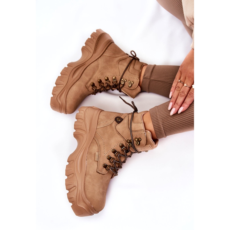 Ghete de dama Memory Foam Big Star KK274366 Bej 4