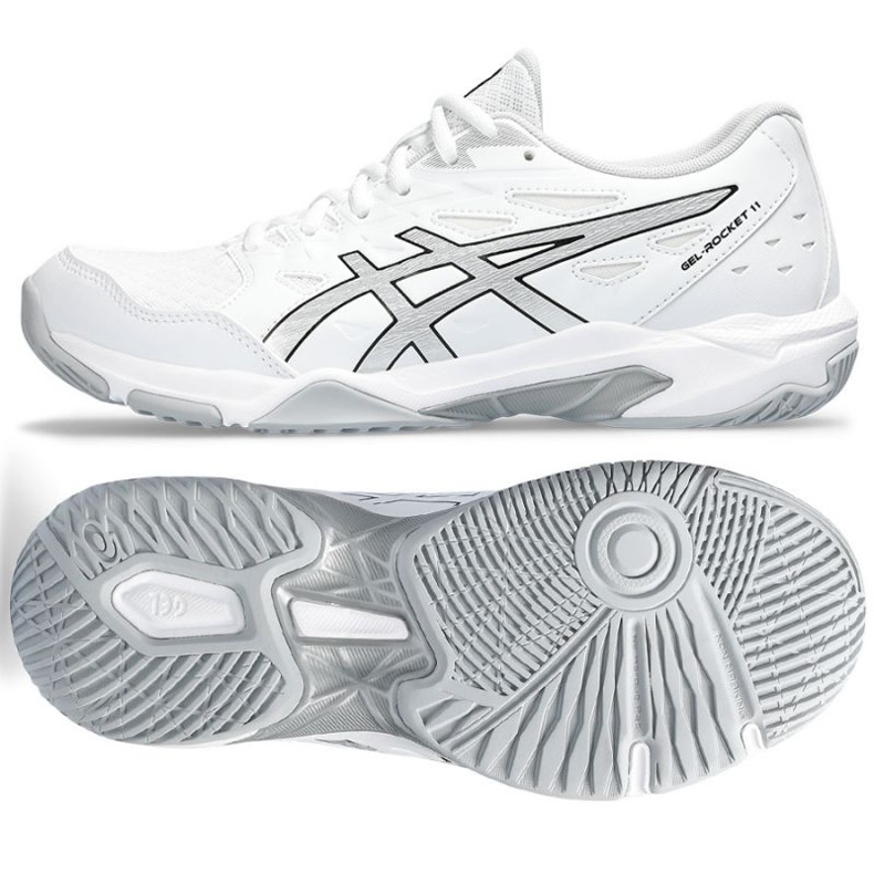 Pantofi de volei Asics Gel-Rocket 11 W 1072A093 101 alb alb 1
