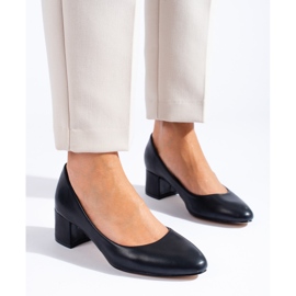 Pompe Shelovet negri clasice de damă cu toc joasă negru 1
