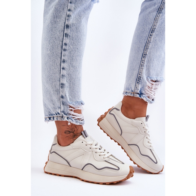 FJ1 Pantofi Sport dama Bej Faro alb 2 FJ1 Pantofi Sport dama Bej Faro alb 2