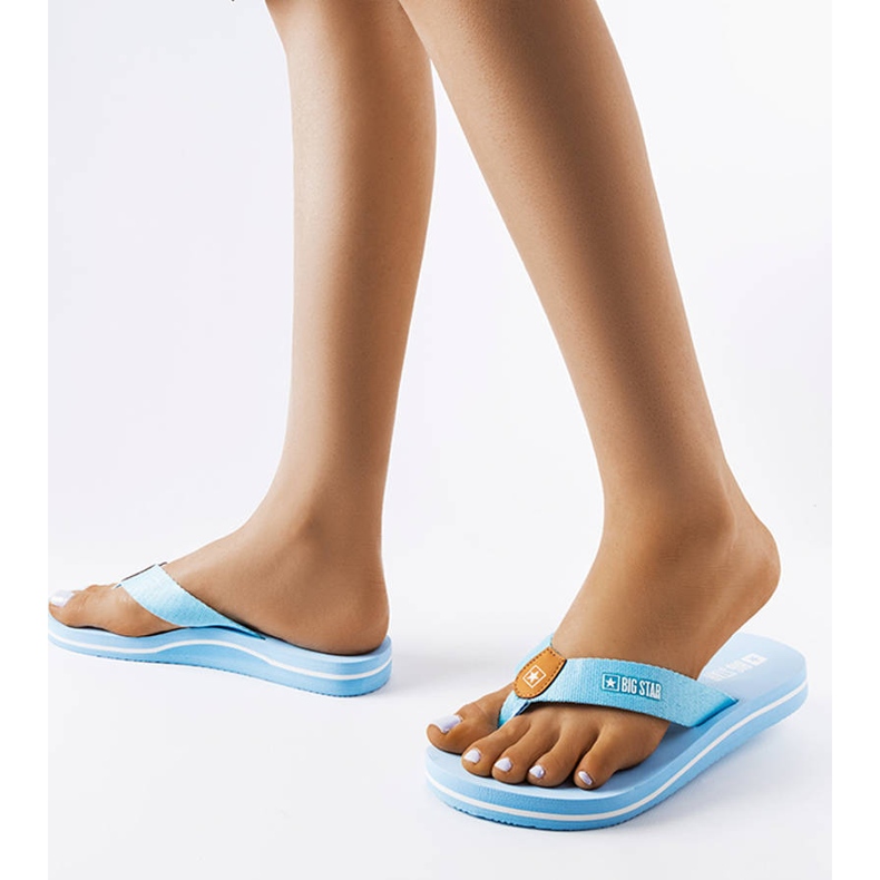 Șlapi albaștri Big Star FF274A253 albastru 1