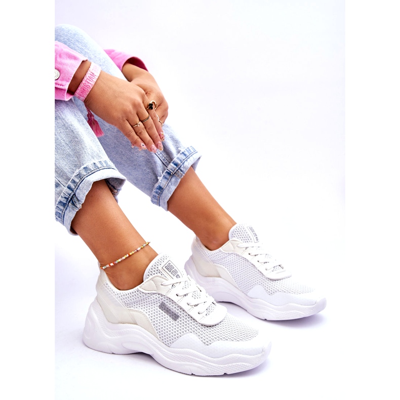 Pantofi sport de damă din material textil cu sistem de spumă cu memorie Big Star LL274A064 Alb 8