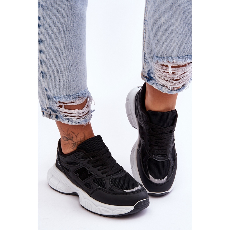 FG2 Pantofi Sport Femei La Moda Cu Plasă Negru Veneția 2 FG2 Pantofi Sport Femei La Moda Cu Plasă Negru Veneția 2