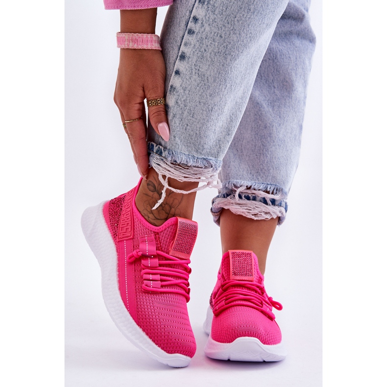 PM1 Pantofi sport de damă cu slip-on roz neon Hold Me! 1 PM1 Pantofi sport de damă cu slip-on roz neon Hold Me! 1