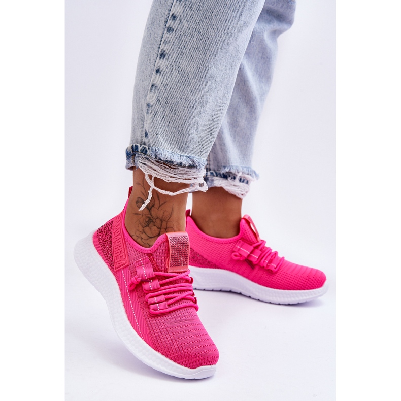PM1 Pantofi sport de damă cu slip-on roz neon Hold Me! 2 PM1 Pantofi sport de damă cu slip-on roz neon Hold Me! 2