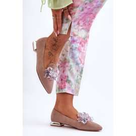 PS1 Mocasini De Dama Impodobiti Cu Toc Plat Sloane Bej Inchis 2 PS1 Mocasini De Dama Impodobiti Cu Toc Plat Sloane Bej Inchis 2