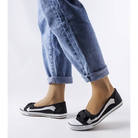 Tenisi negri din material textil de la Winifred negru 1