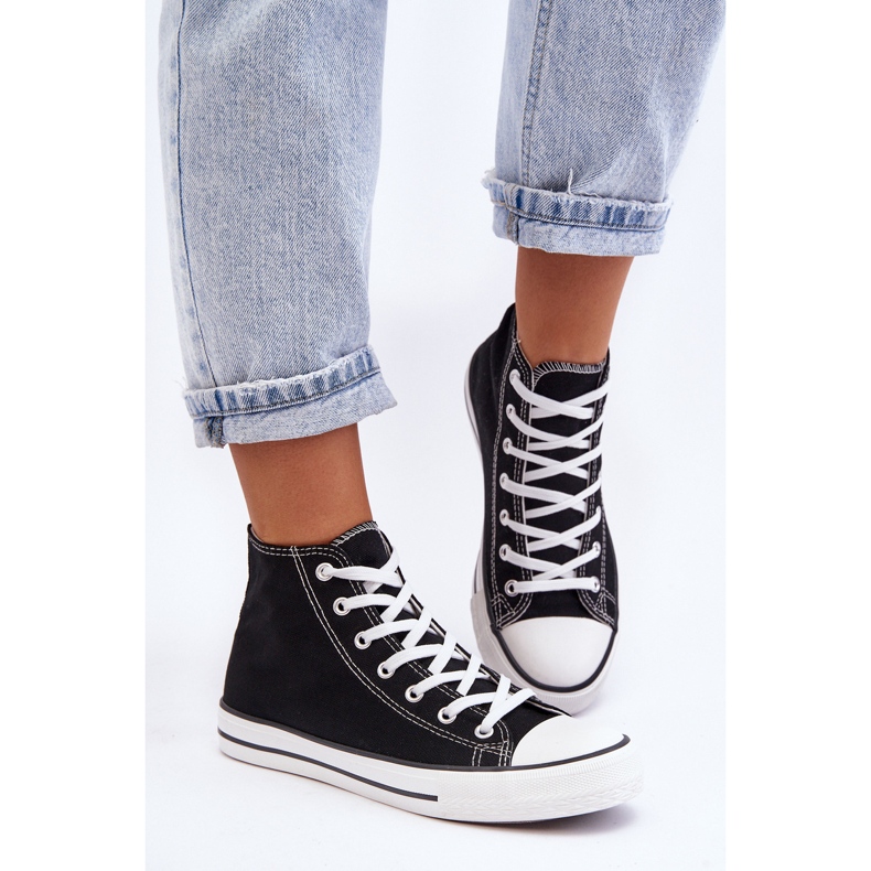 FR1 Pantofi de damă Classic High Top Remos alb-negru 1