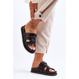 Papuci Molie negri clasici pentru femei negru 2 Papuci Molie negri clasici pentru femei negru 2