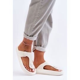 Flip-flops din spumă pentru femei, alb Apollo 4