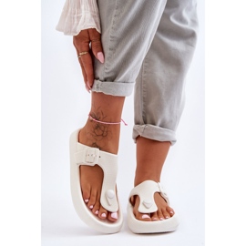Flip-flops din spumă pentru femei, alb Apollo 5