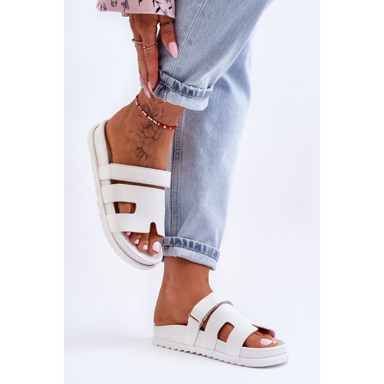 Sandale Damă Clasice Albe Molie 1