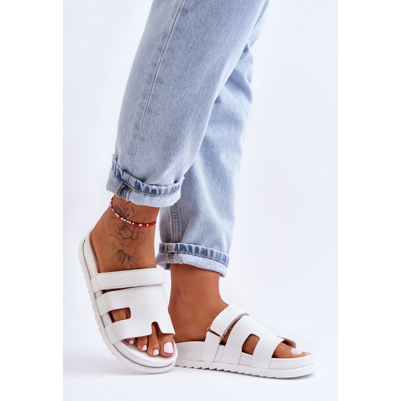 Sandale Damă Clasice Albe Molie 2