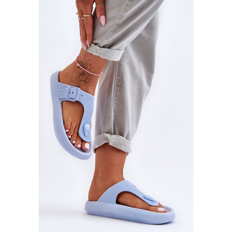 Șlapi Apollo Blue Foam pentru damă albastru 1