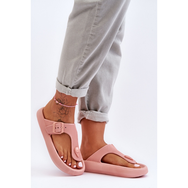Flip-flops de damă cu spumă roz Apollo 2