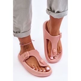 Flip-flops de damă cu spumă roz Apollo 5