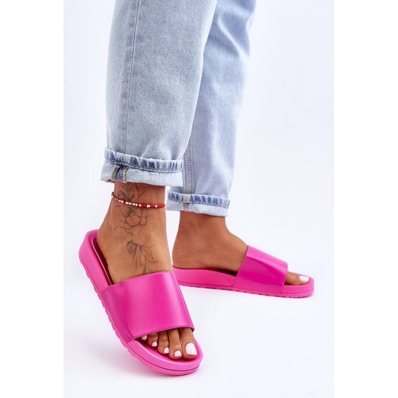 Papuci de damă clasici Fuchsia Rolien roz 1