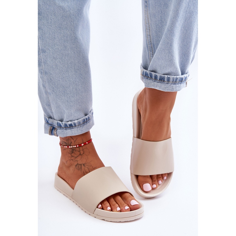 Papuci de damă clasici Bej Rolien 1