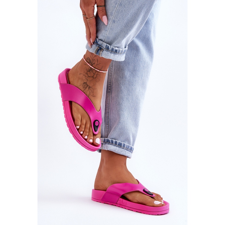 Flip Flops de damă cu platformă Fuchsia Bellitta roz 2