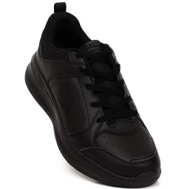 Pantofi sport American Club M AM923 din piele neagra negru 1