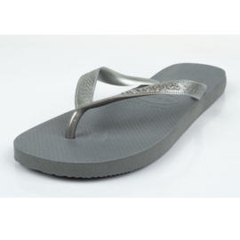 Șlapi Havaianas în gri oțel argint 1