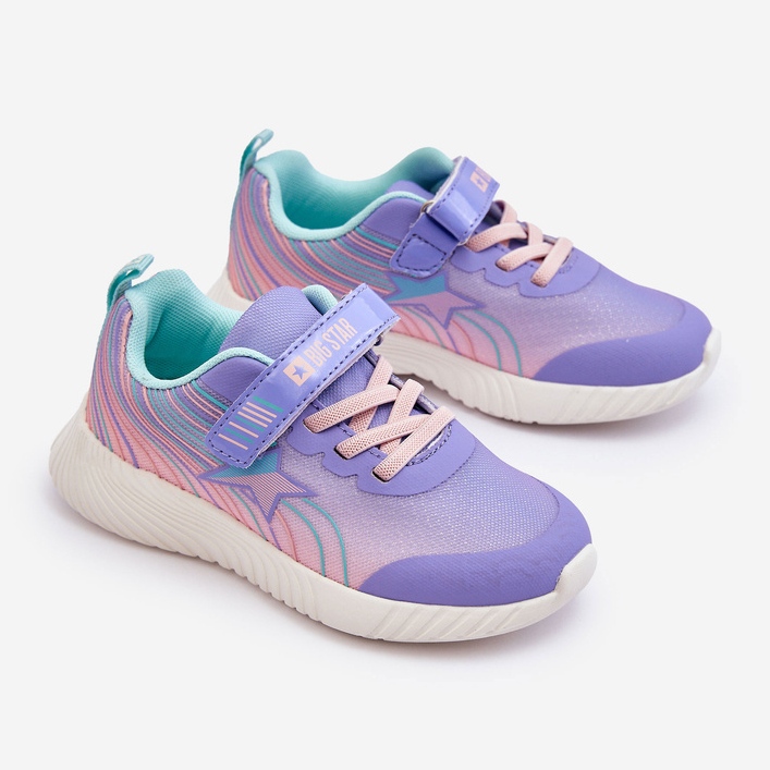 Pantofi sport ușoare pentru copii Sistem de spumă cu memorie Big Star LL374151 Mov violet 1