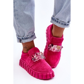 PS1 Pantofi sport la modă, cu decor Fuchsia Desire roz 1
