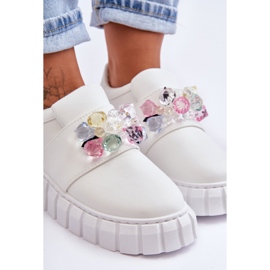 PS1 Pantofi sport la modă, cu decor alb Desire 2