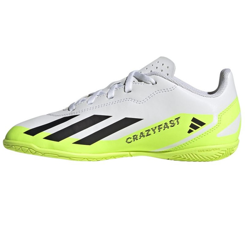 Pantofi de fotbal Adidas X Crazyfast.4 In Jr IE4065 alb alb 1