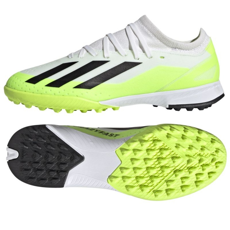 Pantofi de fotbal Adidas X Crazyfast.3 Tf Jr IE1568 alb alb 1