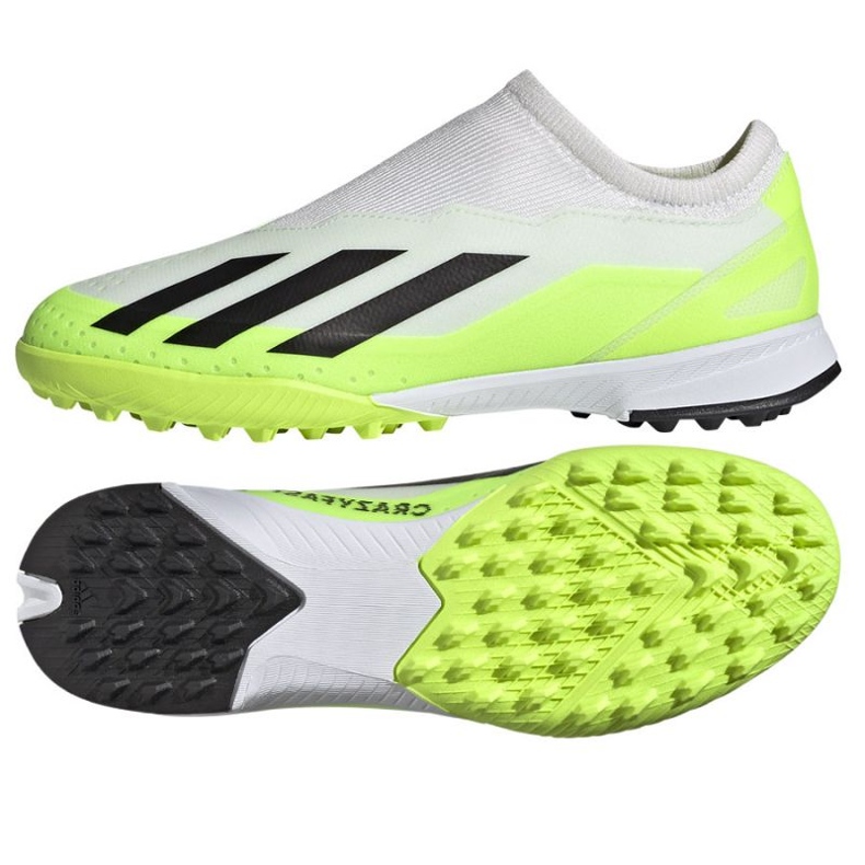 Pantofi adidas X CRAZYFAST.3 Ll Tf Jr IE1499 alb alb 1