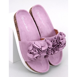 Papuci Rizzo cu flori violete 1