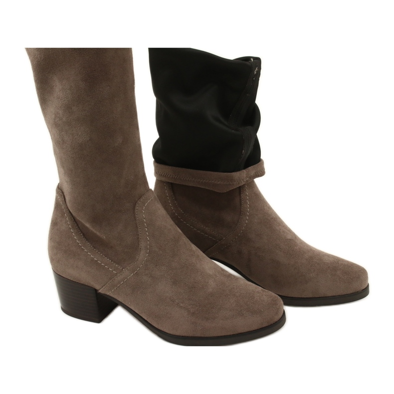 Ghete cafe stretch dama Caprice 25506-41 306 maro 6