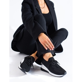 SHELOVET Adidași de fitness negri negru 1