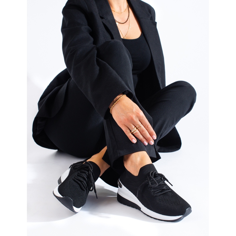 SHELOVET Adidași de fitness negri negru 1