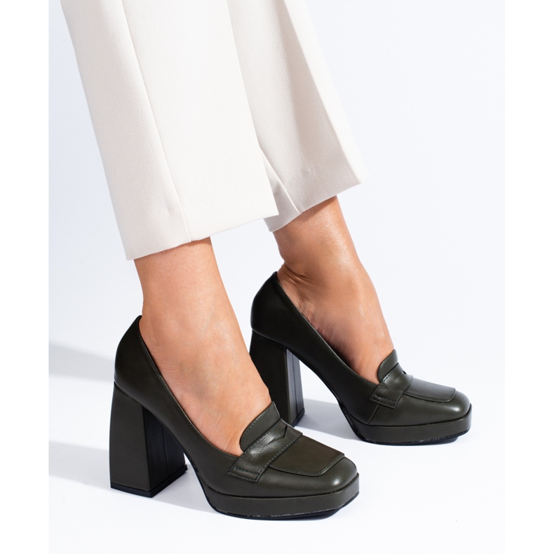 Brogues verde închis de la Shelovet 1 Brogues verde închis de la Shelovet 1