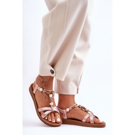 PG1 Sandale de damă cu sclipici, roz Midol 1 PG1 Sandale de damă cu sclipici, roz Midol 1