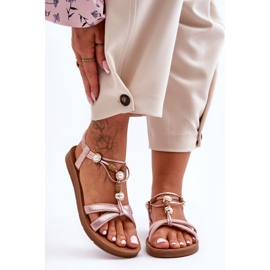 PG1 Sandale de damă cu sclipici, roz Midol 2 PG1 Sandale de damă cu sclipici, roz Midol 2