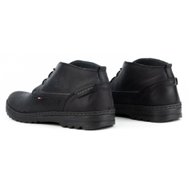 Olivier Pantofi casual barbati din piele 234GT negru 5