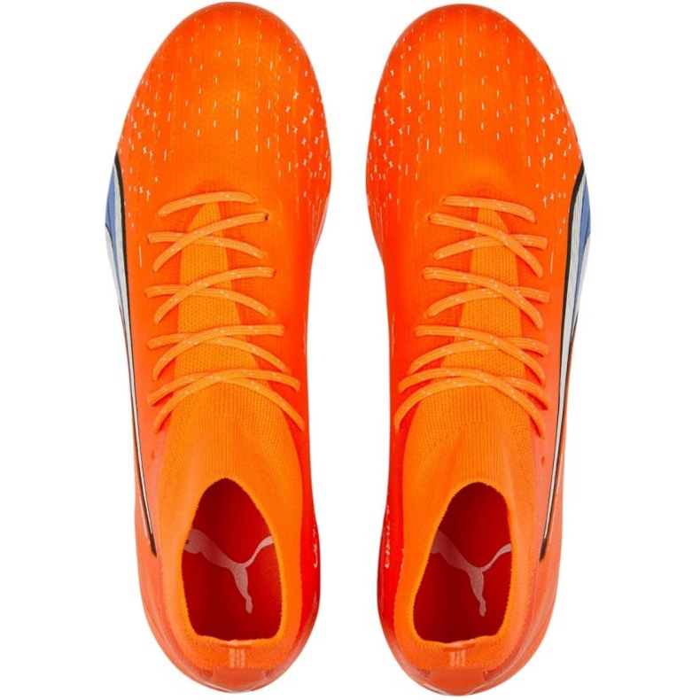 Ghete de fotbal Puma Ultra Pro FG/AG M 107240 01 portocale portocale si rosii 2