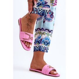 Papuci Clasici De Dama Cu Decor Roz Impresionant 1