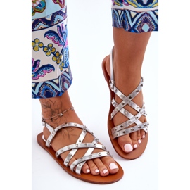 Sandale de damă Silver Alemona argint 1