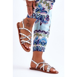 Sandale de damă Silver Alemona argint 2 Sandale de damă Silver Alemona argint 2