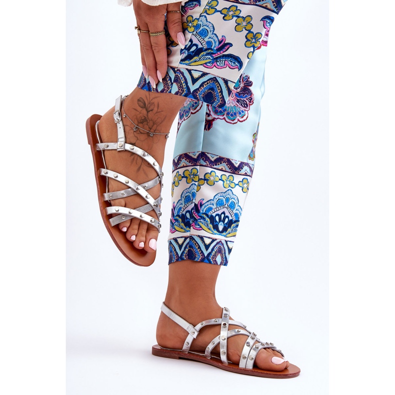 Sandale de damă Silver Alemona argint 2 Sandale de damă Silver Alemona argint 2