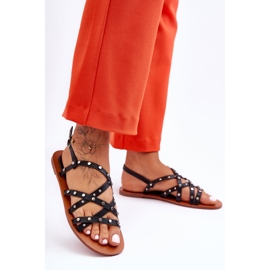 Sandale Dama Cu Ornamente Alemona Negre negru 1