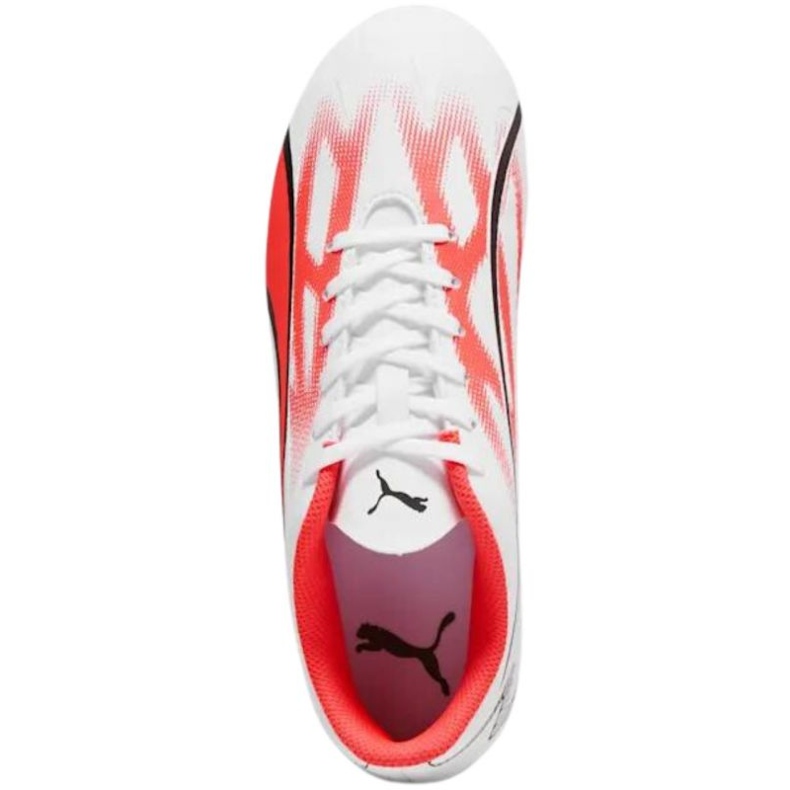 Ghete de fotbal Puma Ultra Play FG/AG Jr 107530 01 alb alb 1